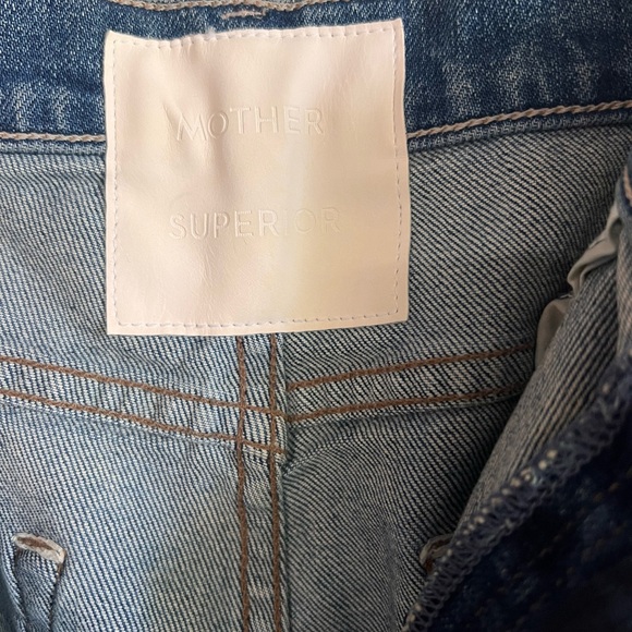 Mother Superior The Maven Heel Jeans in Running With Scissors Sz 30 - Picture 7 of 9